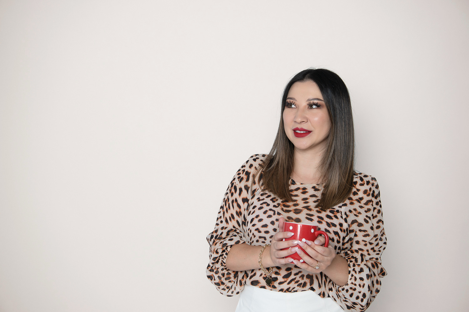 Gely Elkina, founder of Ki Interiors, at work on a design
